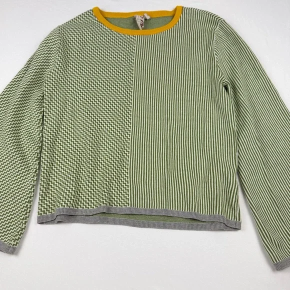 Anthropologie x Dolan Left Coast Sierra Green Lounge Set Top Striped Knit XS EUC - Picture 12 of 13